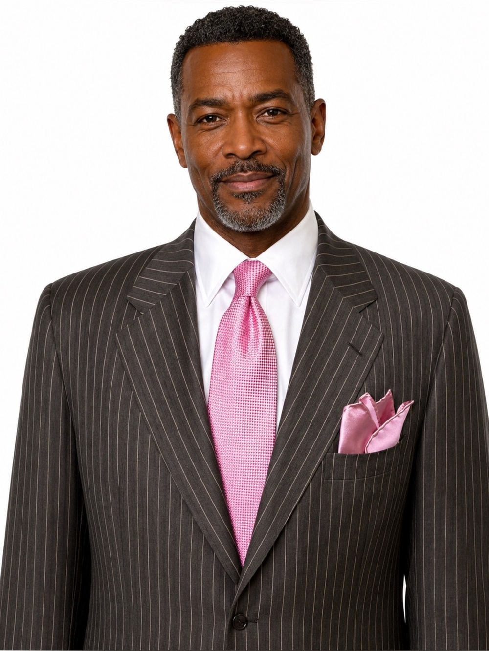 Bijan Men's Suit | Brown w/ Gold Pinstripes |  Super-Luxury | Custom Tailored